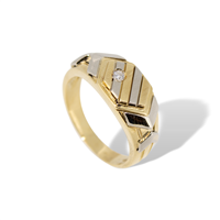Ringe Idee Preziose dal 1987 Herr in Gelbgold Diamante 0.10 Ct IP.AK18M/33D - IP.AK18M/33D